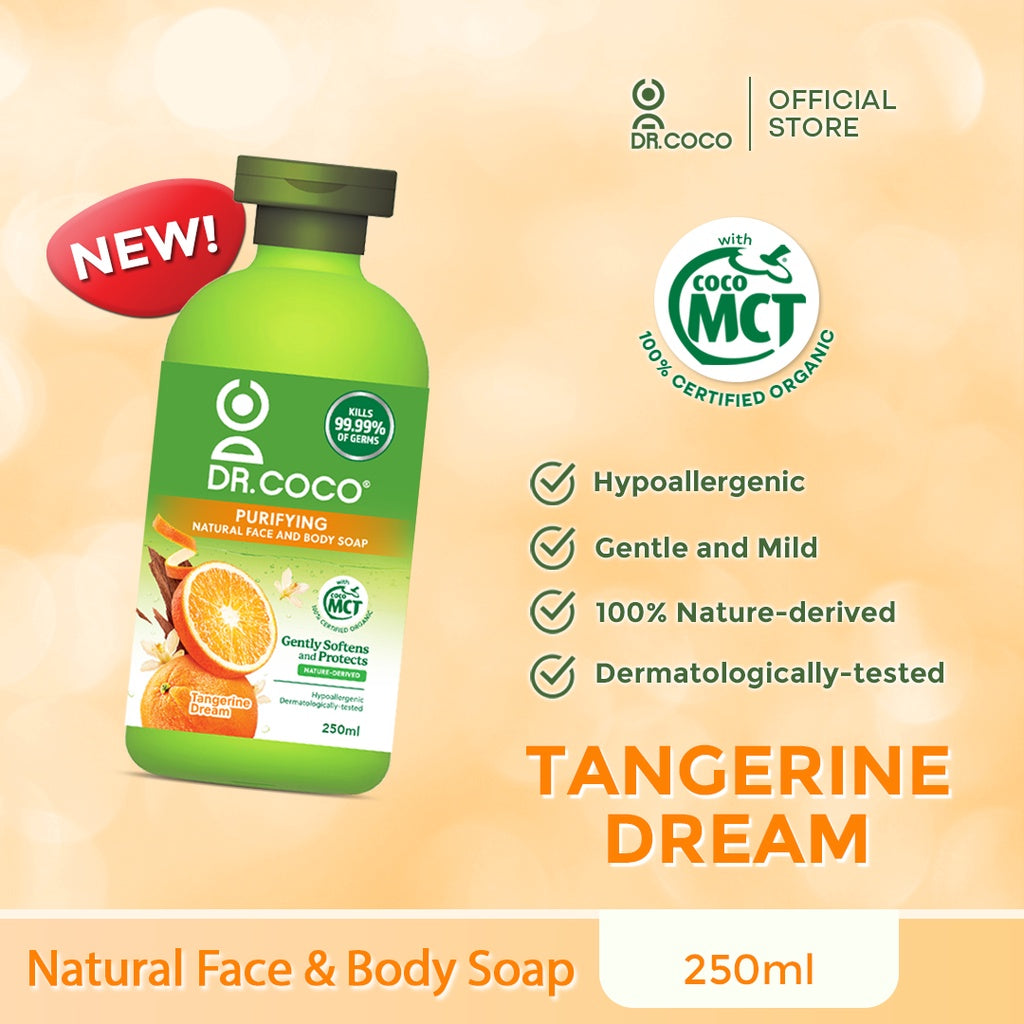 Dr. Coco Natural Liquid Body Soap - Tangerine Dream 250ml