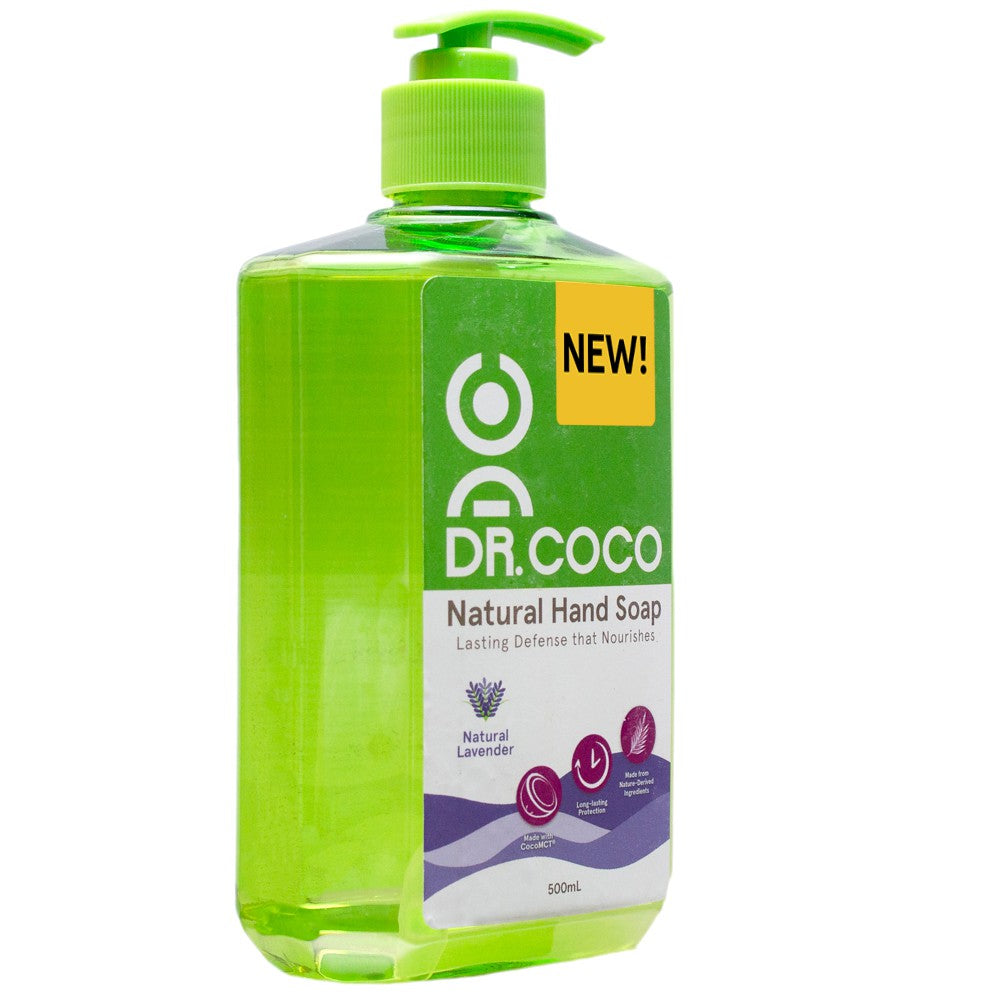 Dr. Coco Natural Hand Wash Soap - Natural Lavender 500ml Bottle