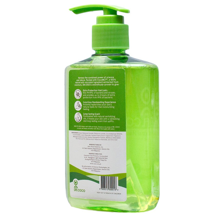 Dr. Coco Natural Hand Wash Soap - Green Tea 250ml Bottle