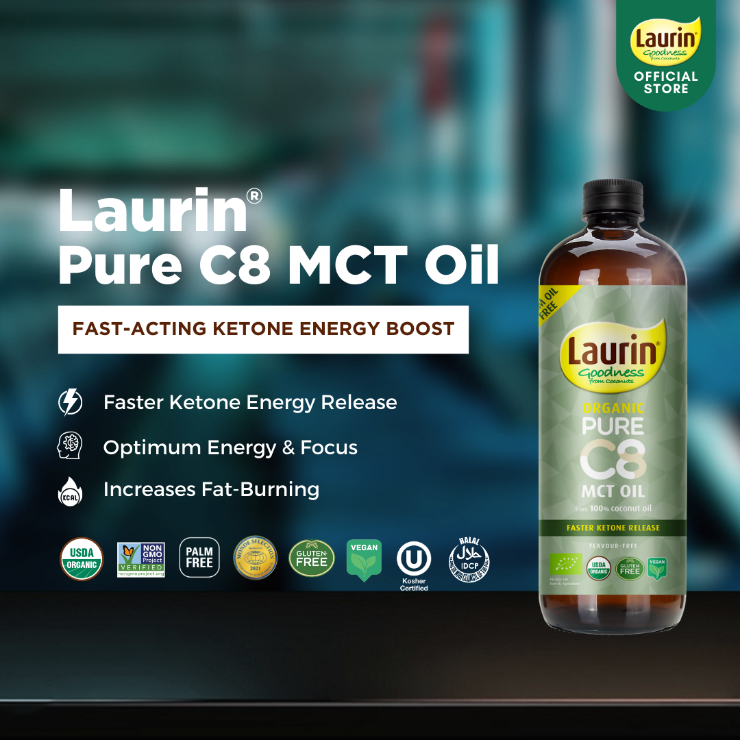 Laurin Organic Pure C8 MCT Oil  (500ml)