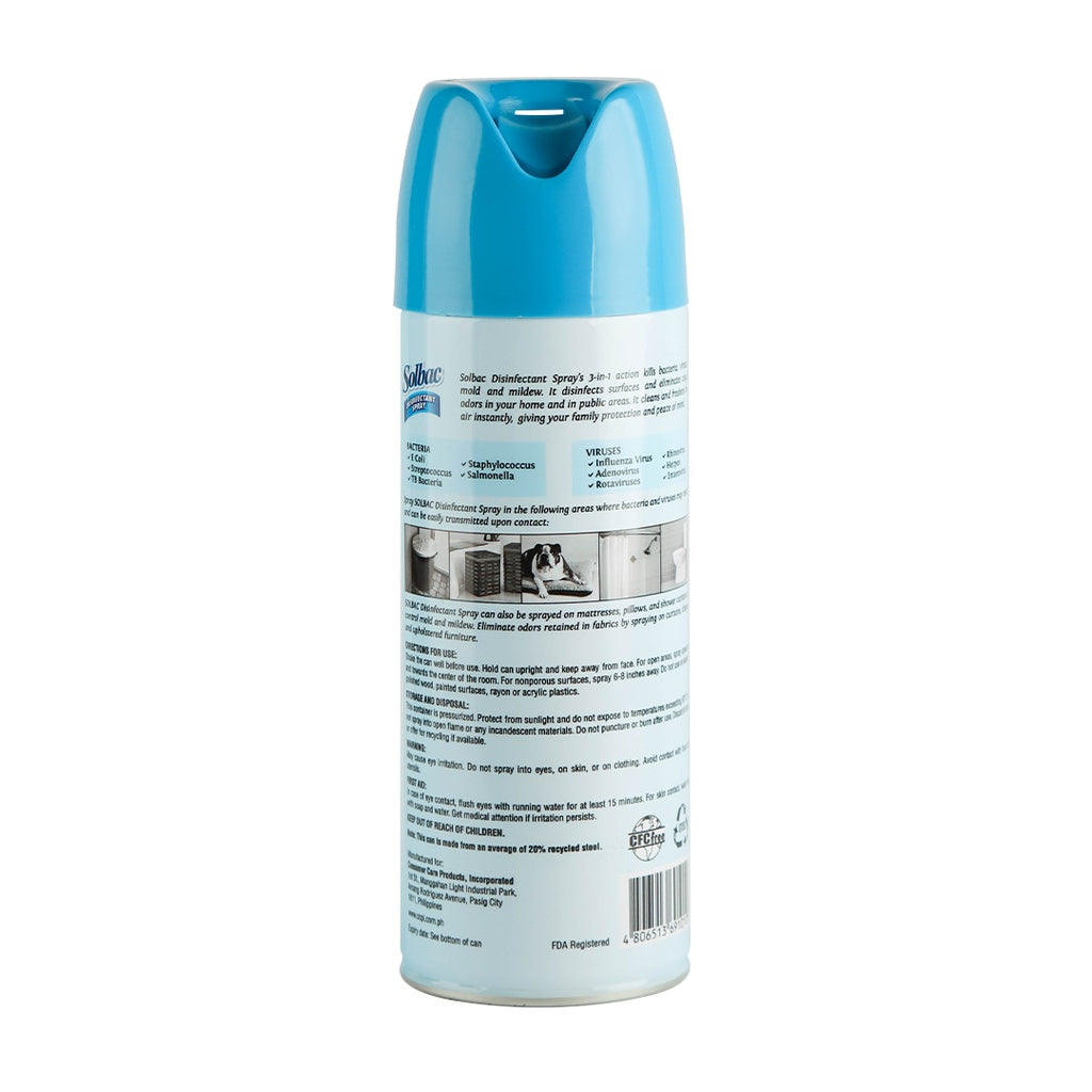 Solbac Disinfectant Spray - Lavender Mist - 300 gms