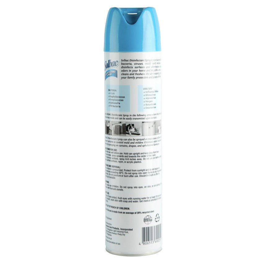 Solbac Disinfectant Spray - Lavender Mist - 400 gms.